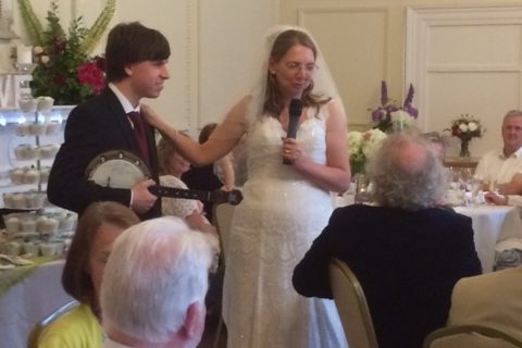 Matthew performs some 1950s classics at a wedding July 2017